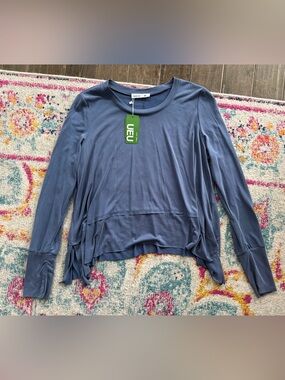 UEU Slate Blue Long Sleeve athletic top